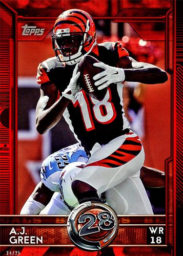 2015 Topps 5x7 - Red 5x7 #365 A.J. Green Front