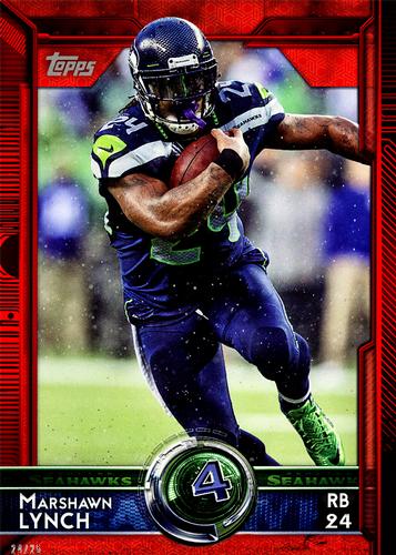 2015 Topps 5x7 - Red 5x7 #379 Marshawn Lynch Front