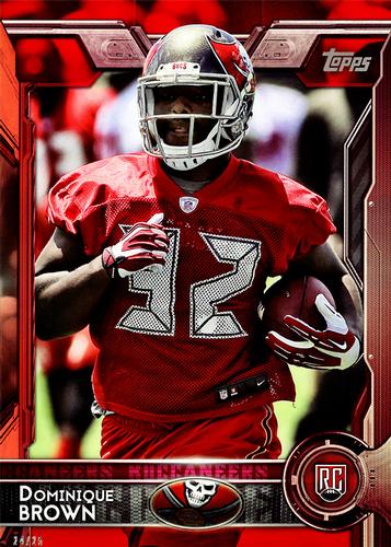 2015 Topps 5x7 - Red 5x7 #415 Dominique Brown Front