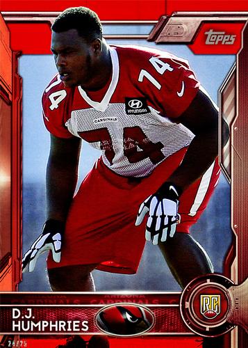 2015 Topps 5x7 - Red 5x7 #435 D.J. Humphries Front