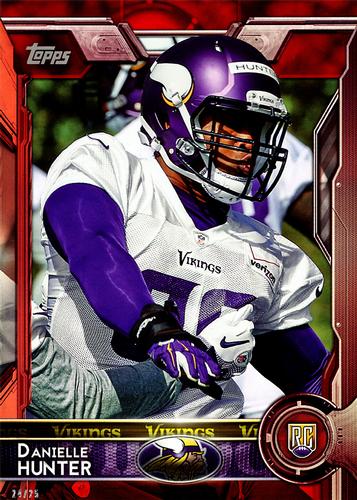 2015 Topps 5x7 - Red 5x7 #443 Danielle Hunter Front