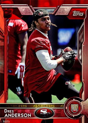 2015 Topps 5x7 - Red 5x7 #449 Dres Anderson Front