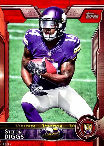 2015 Topps 5x7 - Red 5x7 #452 Stefon Diggs Front