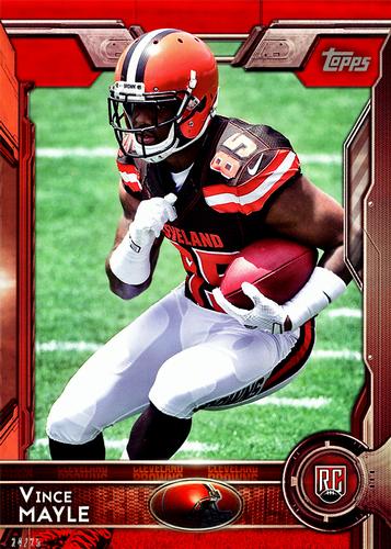 2015 Topps 5x7 - Red 5x7 #474 Vince Mayle Front