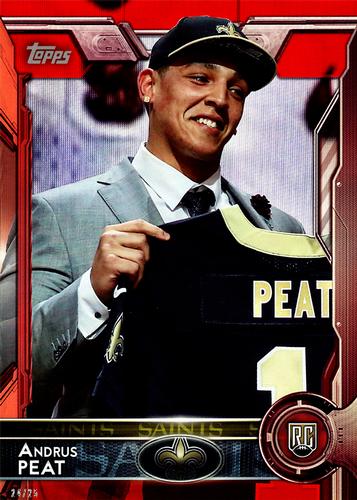 2015 Topps 5x7 - Red 5x7 #485 Andrus Peat Front