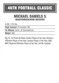 2003 Big 33 Ohio High School #NNO Michael Daniels Back