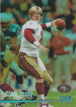 1999 Stadium Club - Chrome Refractor Previews #C6 Steve Young Front