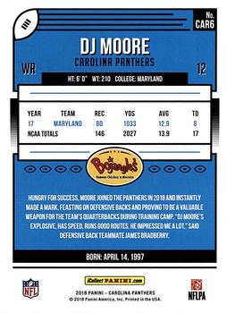 2018 Donruss Carolina Panthers #CAR6 DJ Moore Back