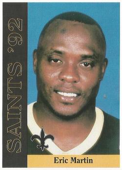 1992 McDag New Orleans Saints #NNO Eric Martin Front