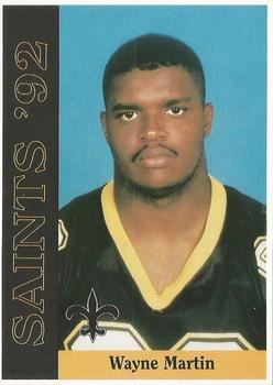 1992 McDag New Orleans Saints #NNO Wayne Martin Front
