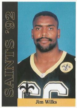 1992 McDag New Orleans Saints #NNO Jim Wilks Front