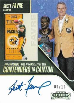 2018 Panini Contenders - Contenders to Canton Autographs #CCA-BF Brett Favre Front