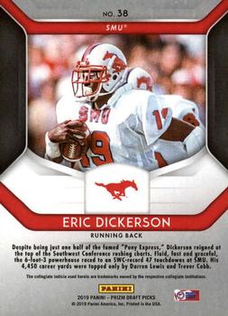 2019 Panini Prizm Draft Picks #38 Eric Dickerson Back