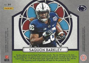 2019 Panini Prizm Draft Picks #84 Saquon Barkley Back