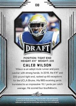 2019 Leaf Draft #08 Caleb Wilson Back