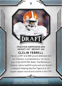 2019 Leaf Draft #11 Clelin Ferrell Back