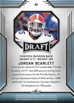 2019 Leaf Draft #41 Jordan Scarlett Back