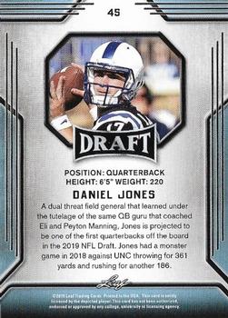 2019 Leaf Draft #45 Daniel Jones Back