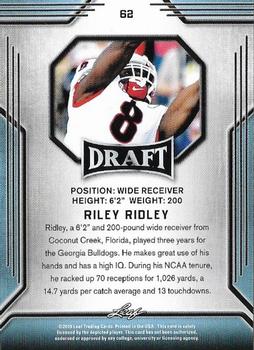 2019 Leaf Draft #62 Riley Ridley Back