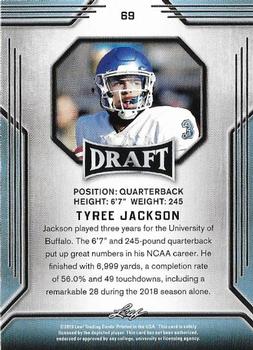 2019 Leaf Draft #69 Tyree Jackson Back