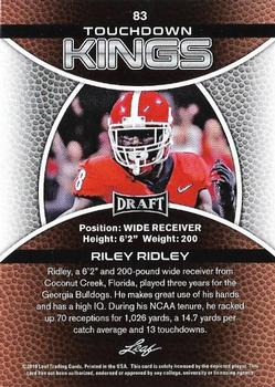 2019 Leaf Draft #83 Riley Ridley Back