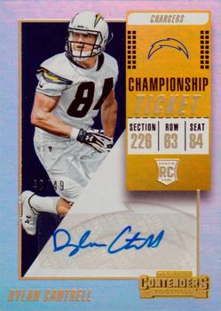 2018 Panini Contenders - Rookie Championship Ticket #188 Dylan Cantrell Front
