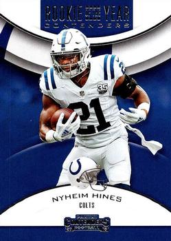 2018 Panini Contenders - Rookie of the Year Contenders #RYA-NH Nyheim Hines Front