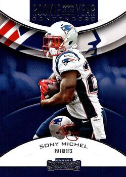 2018 Panini Contenders - Rookie of the Year Contenders #RYA-SM Sony Michel Front