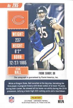 2018 Panini Contenders - Rookie Playoff Ticket/Rookie Playoff Ticket Variation #295 Ryan Nall Back