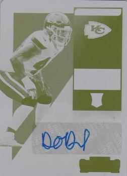 2018 Panini Contenders - Rookie Ticket Printing Plate Yellow/Rookie Ticket Printing Plate Yellow Variation #310 Dorian O'Daniel Front