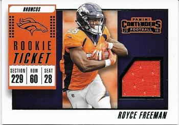 2018 Panini Contenders - Rookie Ticket Swatches Variation #RTSV-24 Royce Freeman Front