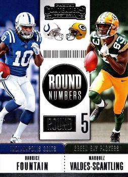 2018 Panini Contenders - Round Numbers #RNA-FV Daurice Fountain / Marquez Valdes-Scantling Front