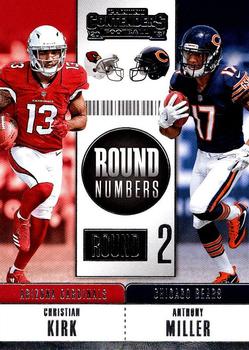 2018 Panini Contenders - Round Numbers #RNA-KM Christian Kirk / Anthony Miller Front