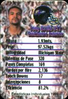 2000 Ruffles Queso Quarterback Club #NNO Tony Banks Back