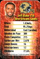 2000 Ruffles Queso Quarterback Club #NNO Jeff Blake Back