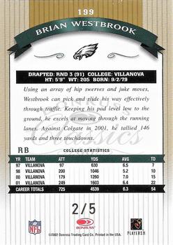 2002 Donruss Classics - National Convention Timeless Tributes #199 Brian Westbrook Back
