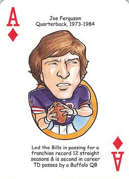 2007 Hero Decks Buffalo Bills Football Heroes Playing Cards #A♦ Joe Ferguson Front