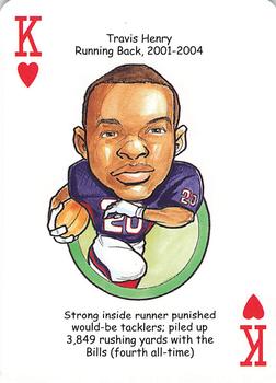 2007 Hero Decks Buffalo Bills Football Heroes Playing Cards #K♥ Travis Henry Front
