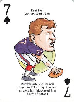 2007 Hero Decks Buffalo Bills Football Heroes Playing Cards #7♠ Kent Hull Front