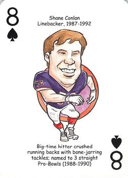 2007 Hero Decks Buffalo Bills Football Heroes Playing Cards #8♠ Shane Conlan Front