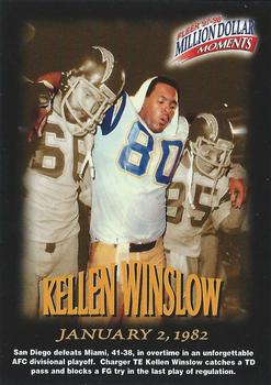 1997 Fleer - Million Dollar Moments Voided #27 Kellen Winslow Front