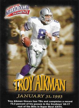 1997 Fleer - Million Dollar Moments Exchange #2 Troy Aikman Front
