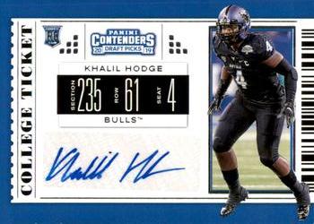 2019 Panini Contenders Draft Picks Collegiate #256 Khalil Hodge Front