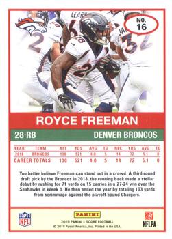 2019 Score #16 Royce Freeman Back