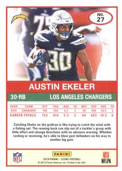 2019 Score #27 Austin Ekeler Back