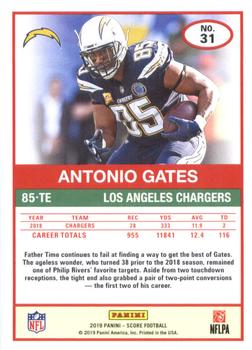 2019 Score #31 Antonio Gates Back