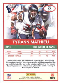 2019 Score #50 Tyrann Mathieu Back