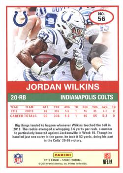 2019 Score #56 Jordan Wilkins Back