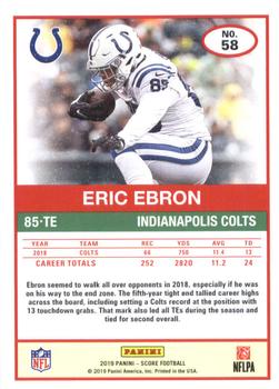 2019 Score #58 Eric Ebron Back