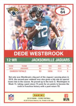 2019 Score #64 Dede Westbrook Back